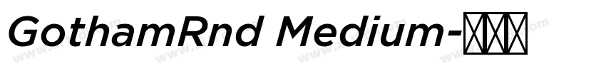 GothamRnd Medium字体转换